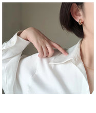 Load image into Gallery viewer, 2025 New European and American Simple Metal Arc Earrings Are Small Accessories For Woman‘s Korean Fashion Jewelry Girls Students
