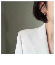Load image into Gallery viewer, 2025 New European and American Simple Metal Arc Earrings Are Small Accessories For Woman‘s Korean Fashion Jewelry Girls Students
