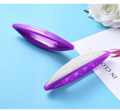 Nail Files Nail Buffers with Purple Sheep Leather, Nail File Polisher for Natural Nails, Pedicure Manicure Care Tool