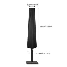 Load image into Gallery viewer, 183-280cm Outdoor Patio Umbrella Waterproof Protective Cover with Zipper for Garden Cantilever Parasol Umbrellas Case
