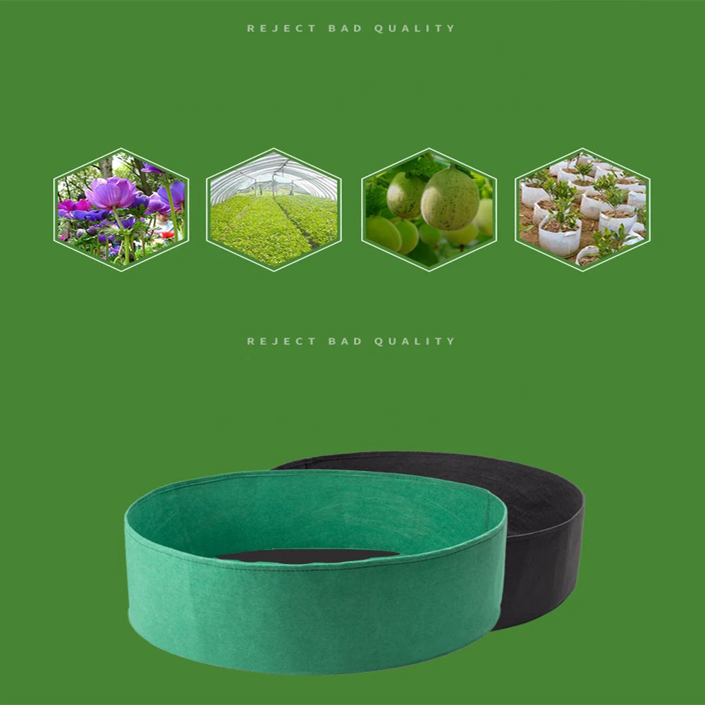 10/40/50/100 Gallons fabric garden raised bed round planting container grow bags fabric planter pot for plants nursery pot