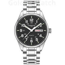 Load image into Gallery viewer, Luminous Watch Men 2020 CARNIVAL Mens Watches Top Brand Luxury Waterproof Sports Quartz Wristwatch Japan Movement Watch For Men
