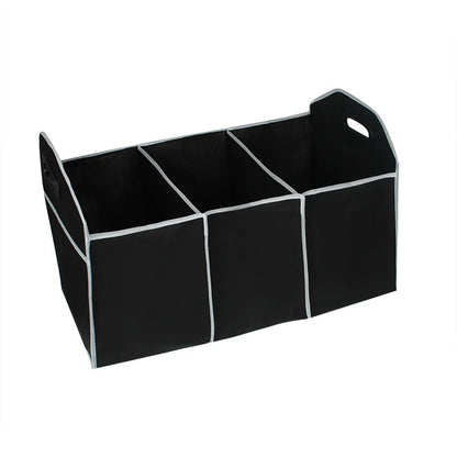Car Trunk Storage Organizer Compartment Collapsible Portable Storage Cargo Box for SUV, Auto, Truck - Nonslip Waterproof Bottom