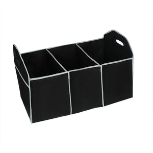 Car Trunk Storage Organizer Compartment Collapsible Portable Storage Cargo Box for SUV, Auto, Truck - Nonslip Waterproof Bottom