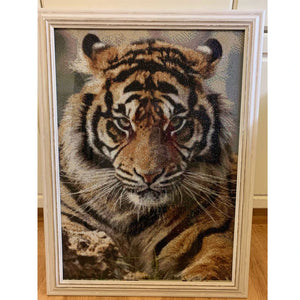 DIY 5D Diamond Painting Tiger & Tiger Cubs Cross-Stitch Diamond Embroidery Full Square/Round Drill Mosaic Painting Decoration