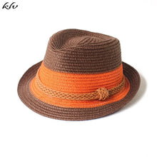 Load image into Gallery viewer, Baby Hat Fashion Straw Cap For Boys Girls Children Breathable Hat Show Kids Hat Beach Caps Summer Sun Hats
