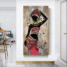 Load image into Gallery viewer, Diy Diamond Painting African Women Art Home Decor African Girl Full Diamond Embroidery ethnic Painting African Beauty Woman
