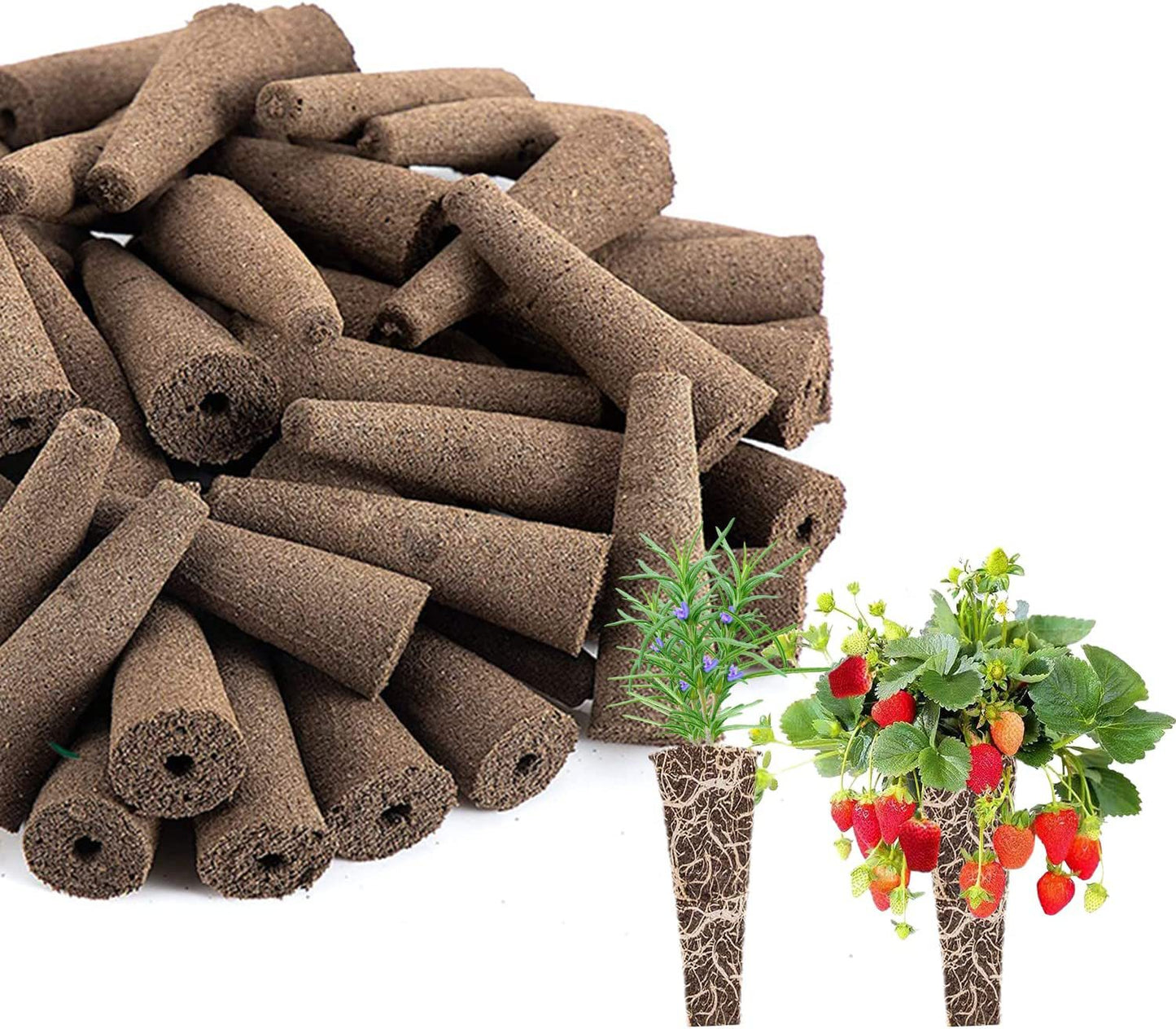 50Pcs Seed Grow Sponges Replacement Root Growth Sponges Seedling Starter Plugs Seed Starting Seed Pod Hydroponic Garden Planting