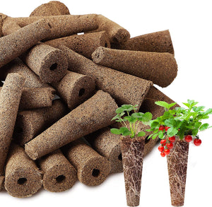 50Pcs Seed Grow Sponges Replacement Root Growth Sponges Seedling Starter Plugs Seed Starting Seed Pod Hydroponic Garden Planting