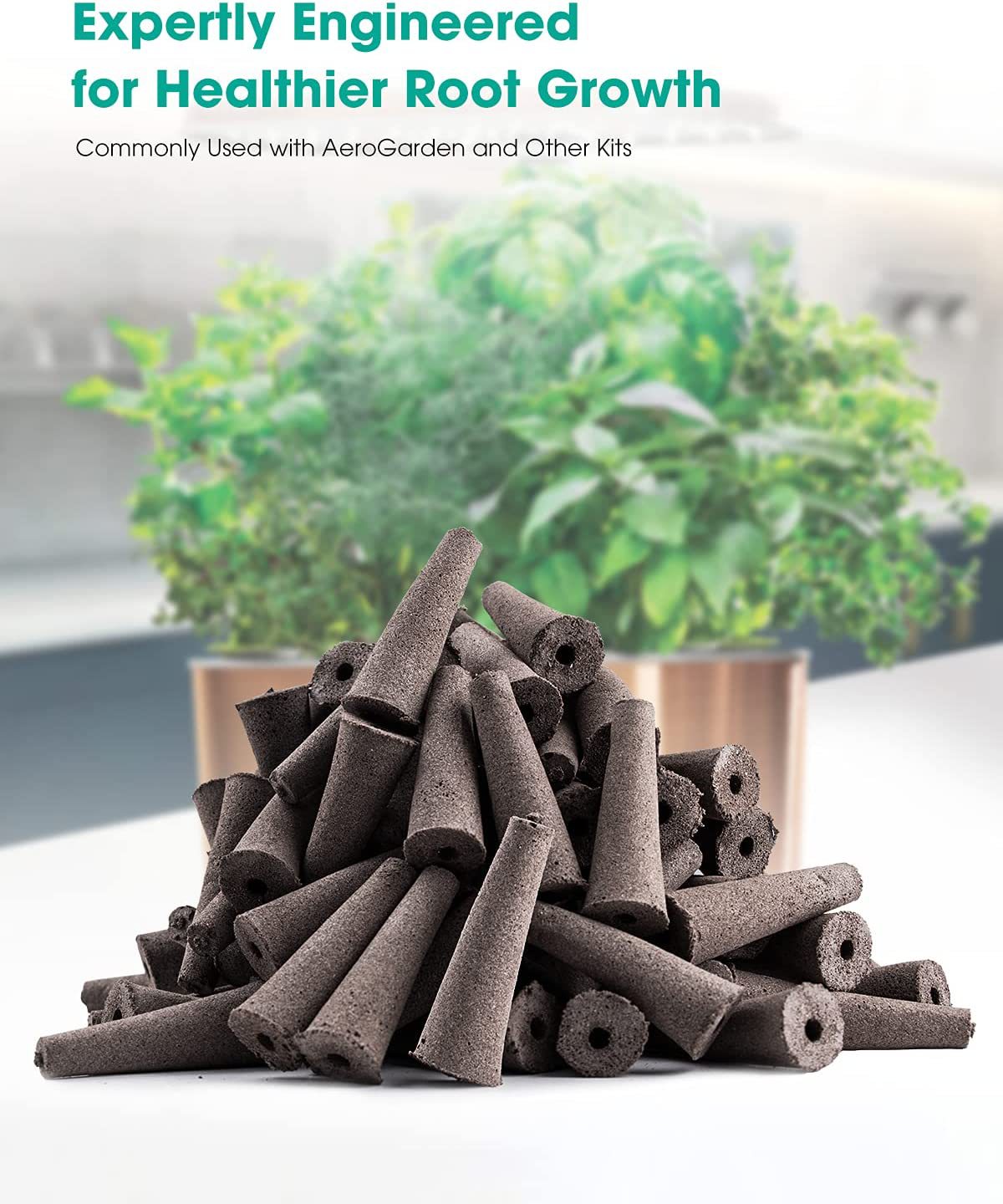 50Pcs Seed Grow Sponges Replacement Root Growth Sponges Seedling Starter Plugs Seed Starting Seed Pod Hydroponic Garden Planting