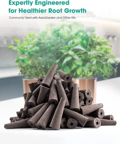 50Pcs Seed Grow Sponges Replacement Root Growth Sponges Seedling Starter Plugs Seed Starting Seed Pod Hydroponic Garden Planting