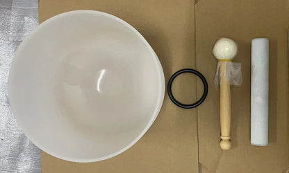 8 Inch 432hz Singing Bowl with 2 Sticks Chakra Quartz Sound Bowls Yoga Meditation Instruments Nepal Crystal Bowls Sound Healing