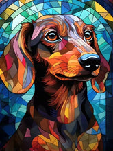 Load image into Gallery viewer, Dachshund 5D Diamond Painting Cute Pet Dog Art Mosaic Portrait DIY Diamond Embroidery Room Home Decor Art Rhinestones Handicraft
