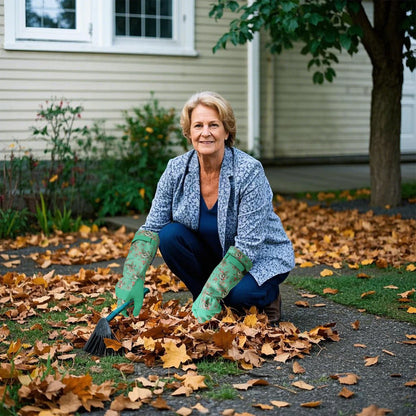 Gardening Gloves for Women Breathable leather Garden Gloves with Grip Thorn-Proof Puncture-Resistant Work Gloves