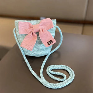 Kids Hat For Girls 3-8Y Straw Children's Sunshade Cap Bag Summer Baby Travel Sunscreen Beach Hat Sun Fisherman Cap Fashion Style