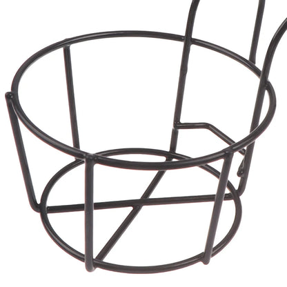 Garden Hanging Plant Iron Racks Balcony Round Flower Pot Rack Railing Fence
