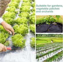 Load image into Gallery viewer, Garden Landscape Fabric Weed Barrier Heavy DutyDriveway Gardening Mat Polypropylene Ground Cover FlowerVegetable Raised Beds Law
