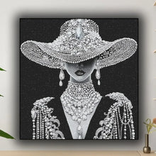 Load image into Gallery viewer, Mysterious Woman DIY Diamond Painting Kit,Full Square Round Acrylic Diamonds Mosaic Craft Art Set Home Decor Gift
