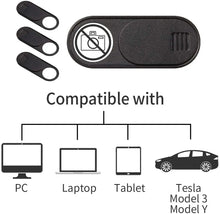 Load image into Gallery viewer, Privacy Protector Camera Cover For Tesla Model 3 Y Center Console Accessories Webcam Slide Switch Blocker Interior Sticker Trim
