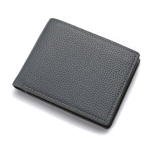 2025 New Wallet Men Short Dollar Clip Zipper Simple Soft Leather Lightweight