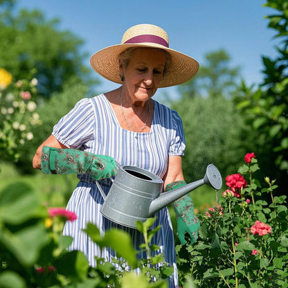 Gardening Gloves for Women Breathable leather Garden Gloves with Grip Thorn-Proof Puncture-Resistant Work Gloves