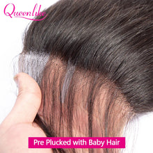 Load image into Gallery viewer, Queenlike 26 28 30 32 inch Body Wave Bundles 100% Human Hair with 4x4/5x5 Lace Closure Brazilian Raw Hair Bundles for Women
