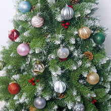 Load image into Gallery viewer, 12pcs/set Christmas Round Balls Ornaments With Hanging Rope Christmas Tree Balls Pendant Navidad 2025 New Year Party Decorations
