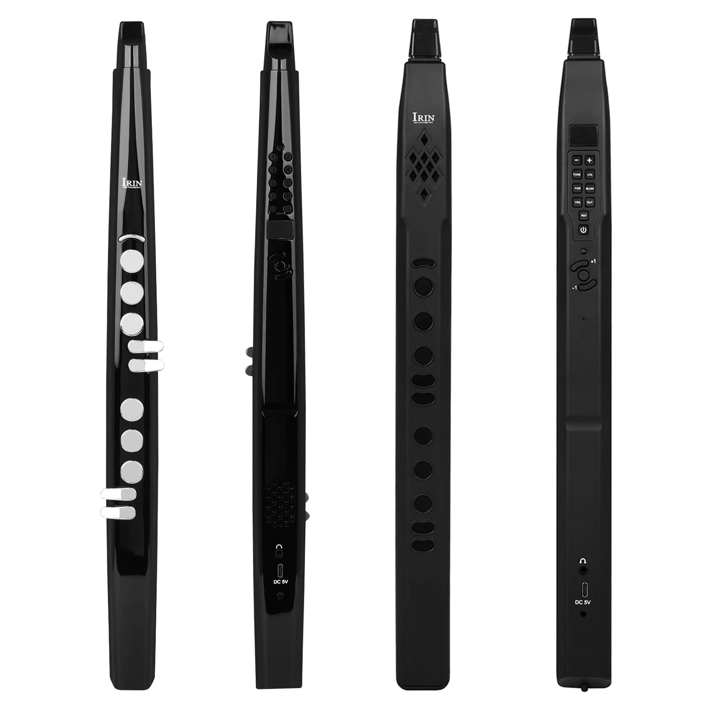 IRIN Electric Saxophone Mini Electric Blowpipe Imitation Flute Clarinet Various Sounds Electronic Saxophone Wind Instrument