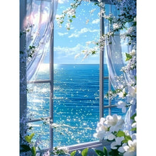 Load image into Gallery viewer, Seascape Landscape Diamond Painting 5D DIY Embroidery Kits Flowers Window Mosaic Art Handmade Gift

