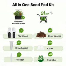 Load image into Gallery viewer, 1 Set Ahopegarden Plant Supplies For Hydroponic Seed Pods Grow Baskets Hydroponics Growing Kit Hydroponic Garden Accessories
