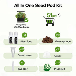1 Set Ahopegarden Plant Supplies For Hydroponic Seed Pods Grow Baskets Hydroponics Growing Kit Hydroponic Garden Accessories