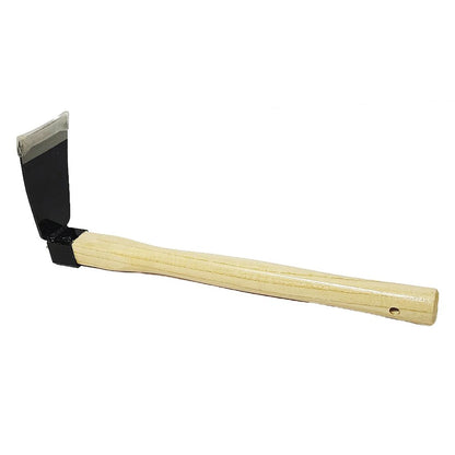 Garden Hand Rake Tool with Wooden Handle Dual-purpose Hoe Garden Hand Hoe & Tiller for Digging Weeding Gardening and Cultivating