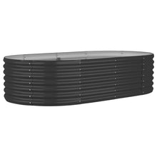 Load image into Gallery viewer, Garden Raised Bed Powdercoated Steel 59.8x31.5x14.2 Anthracite
