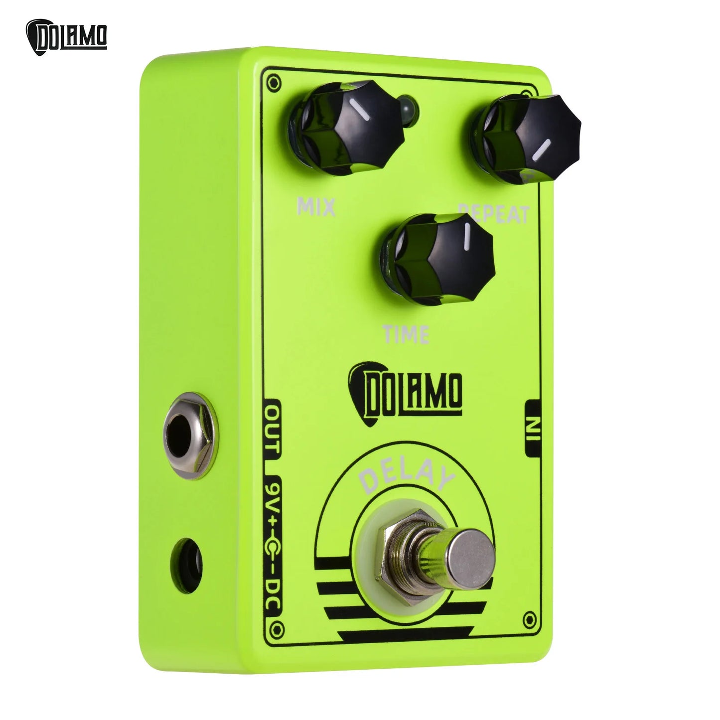 Dolamo D-14 Delay Guitar Effect Pedal Delay Pedal with Mix Repeat and Time Controls True Bypass Design for Electric Guitar