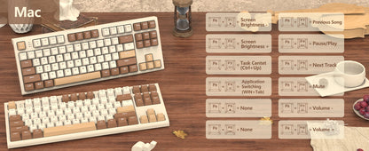 M88 Wireless Mechanical Keyboard,87 Keys QWERTY Layout TKL Hot Swappable Keyboard, Bluetooth/2.4Ghz Dual Mode 2-in-1 Receiver