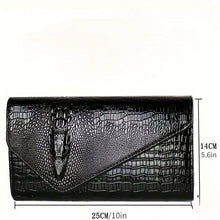 Load image into Gallery viewer, Women&#39;s stylish clutch bag Large capacity crocodile print crossbody shoulder bag
