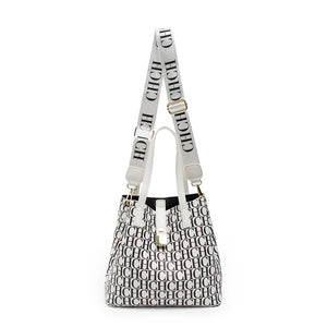 CH New Women's Bags In Europe and The United States Retro Style Large-capacity Handbag Multi Elements Street Trend Bucket Bag