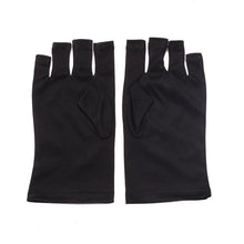 Load image into Gallery viewer, Nail Tools Anti-ultraviolet Uv Gloves Sun Black Half Exposed Fingertips Phototherapy Gloves Short Section
