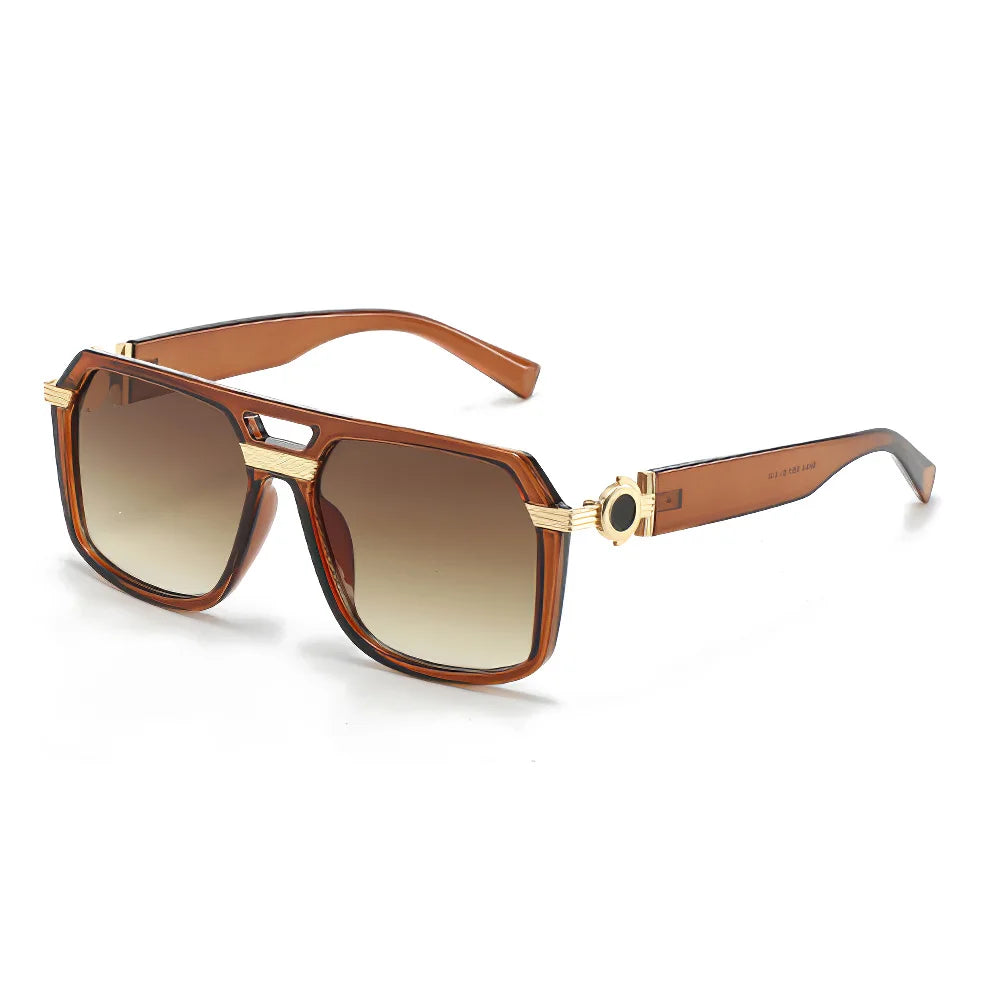 2025 Sunglasses for Women Fashionable Square Frame Glasses with Golden Decorative Legs and Exquisite Design for Women Glasses