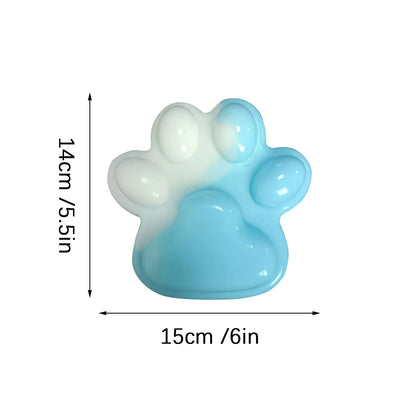 Jelly Glitter Cat Paw Stress Relief Decompression Toy Slow Rebound Pinch New Fidget Toy For Kids Adult Christmas Gifts