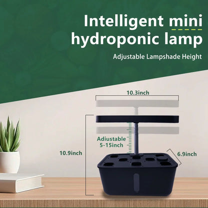 Plant Hydroponic Machine with Lifting Rod Planting Vegetables Intelligent Flowerpot Household LED Lights Hydroponic System