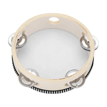 Load image into Gallery viewer, 4inch 6inch Hand Held Drum Tambourine Drum Metal Jingles Percussion Musical Instrument For KTV Party Games
