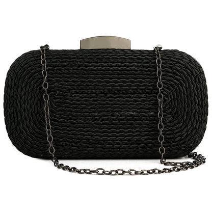 Women'S Gold Evening Bags High Quality Brand Clutch Bag Straw Female Handbag Purse Sac Ladies Shoulder Crossbody Bag