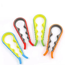 Load image into Gallery viewer, 4 In 1 Lid Jar Opener Handy Screw Cap Openers Multi Purpose Can Non-slip Bottle Lid Grip Wrench Bottle Kitchen Gadgets
