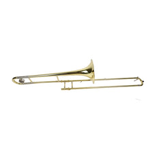 Load image into Gallery viewer, Brass Gold Lacquer Silver Trumpet Alto Trombone Brass Bb Tone B Flat Wind Instrument with Cupronickel Mouthpiece Wind Instrument
