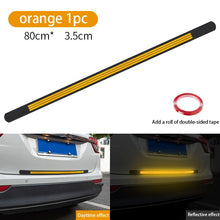 Load image into Gallery viewer, Car Anti-rear-end Reflective Strip Car Trunk Anti-collision Anti-scratch Soft Rubber Car Rear Bumper Decorative Rubber Strip Car
