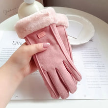 Load image into Gallery viewer, Women Winter Thick Plush Gloves Fashion Warm Suede Outdoor Guantes Lady Touchscreen Driving Gloves Sports Cycling Mittens
