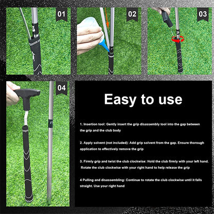 Golf Grip Removal Tool Reusable Golf Grip Remover V-Groove Grip Remover Saver Grip Remover Gripping Tool for Outdoor Sports