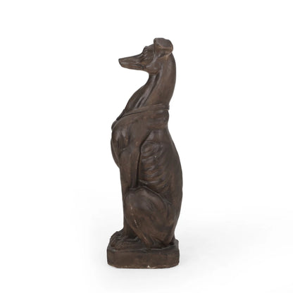GREY HOUND DOG STATUE Used for Gardens Landscaping Terraces and Lawns Creating A Peaceful Oasis in Outdoor Living Spaces