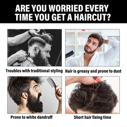 Men Styling Hair Wax Matte Finish,Premium Water Based Flake-Free Hair Styling Pomade For All Hair Types Pomade Long-Lasting Wax